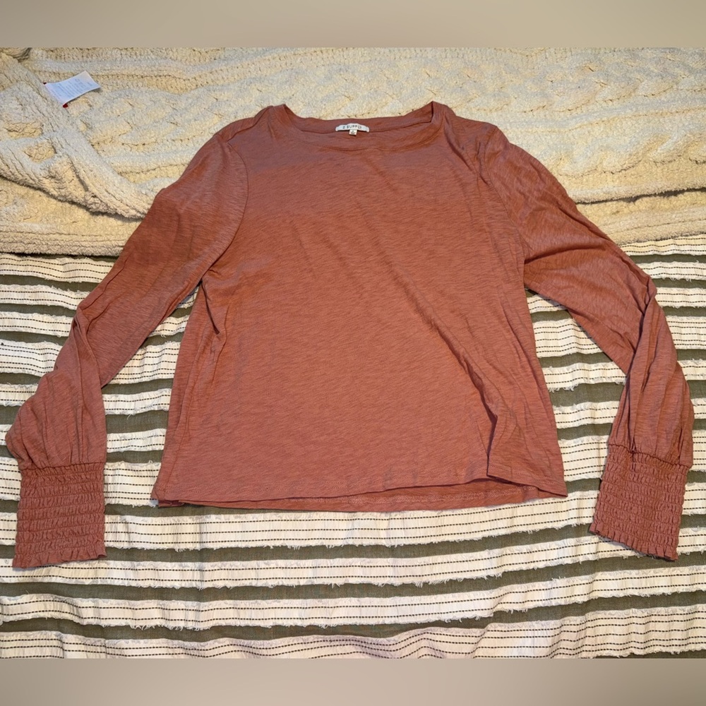 Z SupplyWomen's Rust Long Sleeve Top